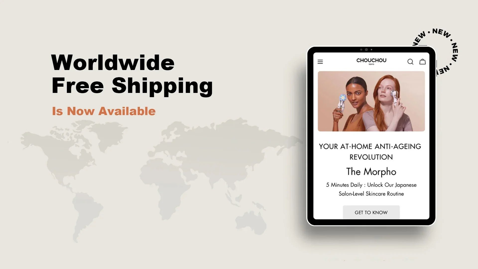 CHOUCHOU Launches Worldwide Free Shipping on All Orders
